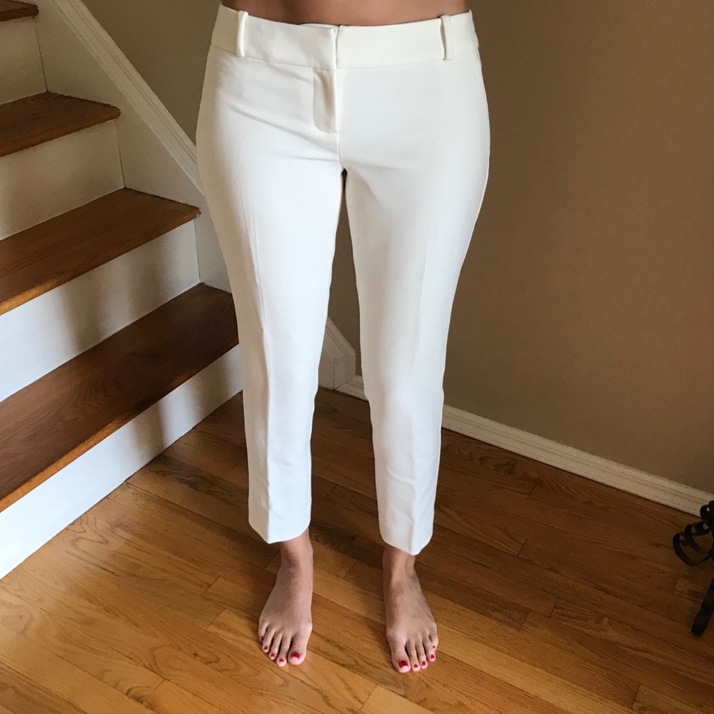 White Ankle Pants
